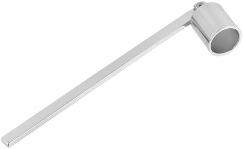 Zerodeko Candle Snuffer Silver Stainless Steel Wick Extinguisher with Long Handle