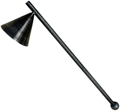 Living Ideas Handmade Metal Candle Snuffer - Wrought Iron Black Finish