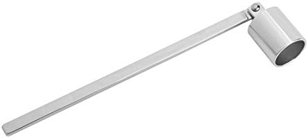 Cyrank Silver Candle Snuffer with Long Handle
