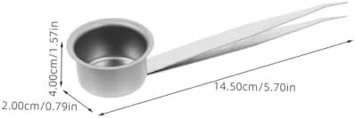 2pcs Candle Maintenance Tool Flame Tongs Iron Wick Dipper Snuffer
