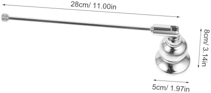 STOBAZA 2pcs Portable Candle Snuffer with Long Handle and Bell Design