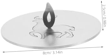 NUOBESTY Decorative Candle Cover with Elk Pattern
