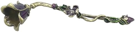 Vintage Candle Snuffer with Long Handle Purple
