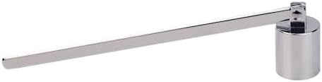 Flylin Candle Snuffer with Long Handle and Silver Finish