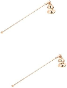 Stobaza 2pcs Long Handle Candle Snuffer Extinguisher for Candles and Aromatherapy