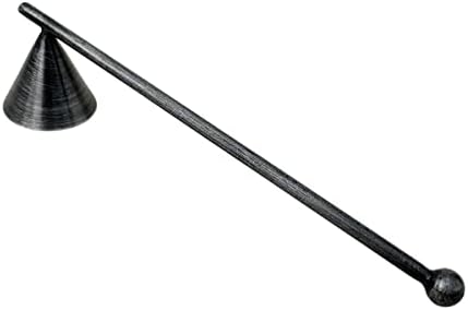 Living Ideas Handmade Metal Candle Snuffer - Wrought Iron Black Finish