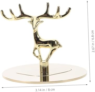 Elegant Stainless Steel Candle Snuffer with Golden Elk Design