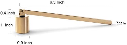 GAKA Gold Candle Snuffer with Rotating Bell