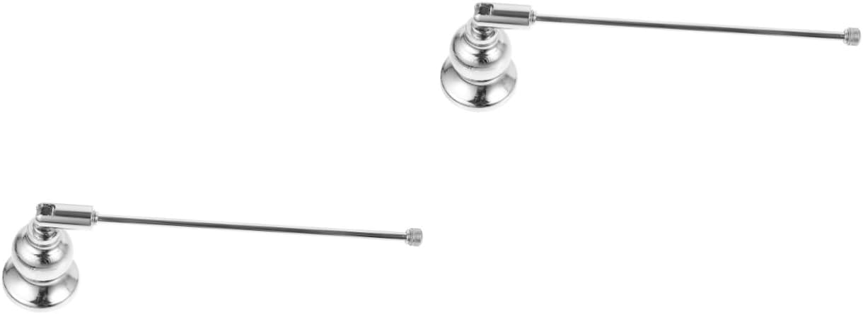 STOBAZA 2pcs Portable Candle Snuffer with Long Handle and Bell Design
