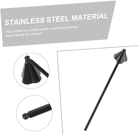 Stainless Steel Candle Snuffer Bell Flame Extinguisher Tool for Safe Wick Control