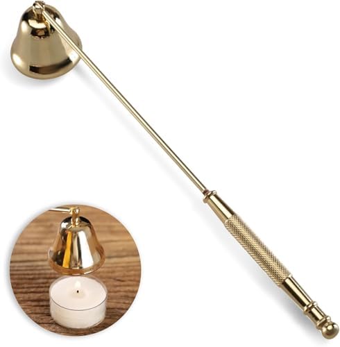Stainless Steel Candle Snuffer with Swivel Bell and Long Handle