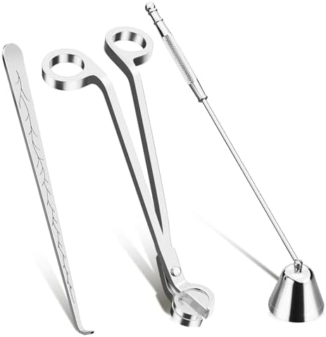 3 Pack Candle Wick Tools Set with Trimmer and Snuffer
