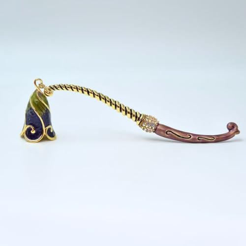 Diamond Candle Snuffer Extinguisher with Long Handle Blue Purple