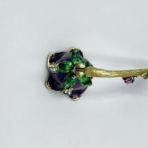 Vintage Candle Snuffer with Long Handle Purple