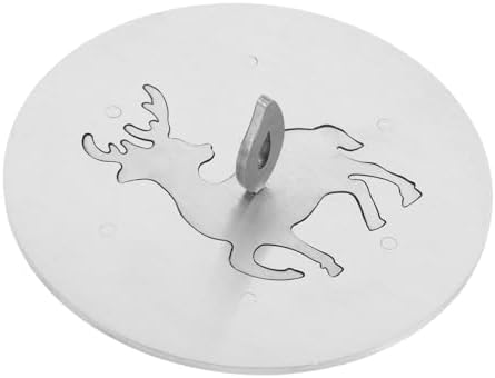 NUOBESTY Decorative Candle Cover with Elk Pattern