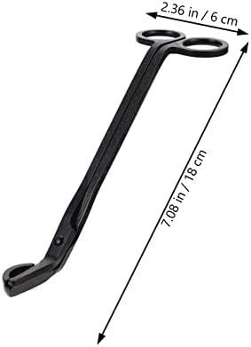 STOBAZA 3pcs Stainless Steel Candle Snuffer and Wick Trimmer Set Black Finish