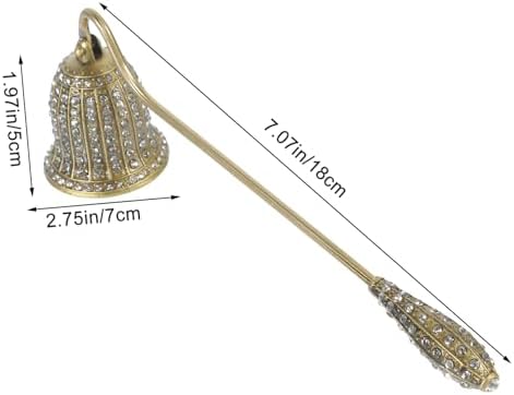 Happyyami Candle Snuffer with Rhinestones and Long Handle