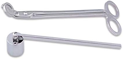4Pcs Stainless Steel Candle Snuffer Trimmer Set Silver