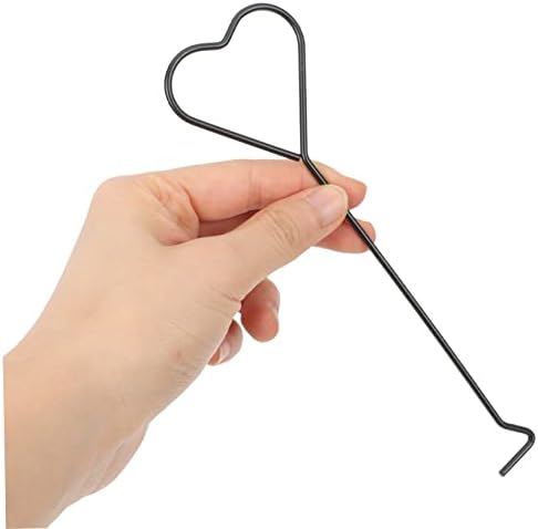 4pcs Iron Candle Wick Hook Set with Heart Design