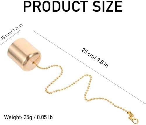 SerenGlow Brass Candle Snuffer Caps with Chain 4 Pcs
