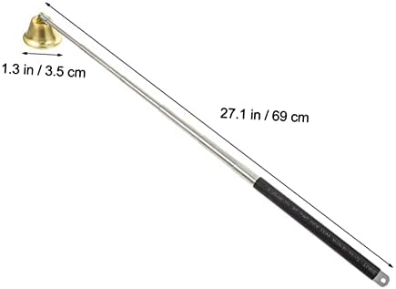 STOBAZA 2pcs Copper Candle Snuffer with Automatic Wick Extinguisher
