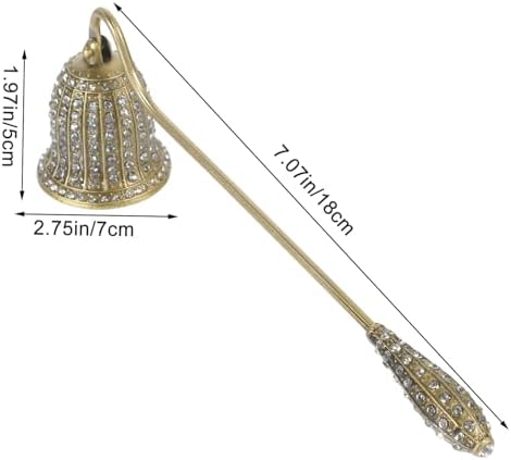Vintage Rhinestone Candle Snuffer with Long Handle
