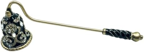 EPedic Candle Snuffer Metal Wick Extinguisher with Long Handle Black