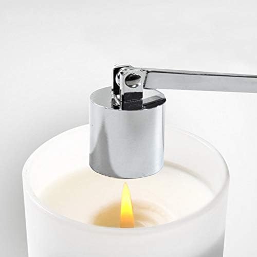 Stainless Steel Candle Snuffer with Long Handle Silver