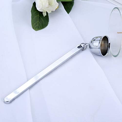 MUXSAM 1 Pack Stainless Steel Candle Extinguisher with Bell Snuffer - Silver