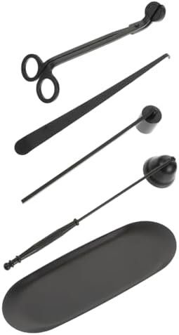 Happyyami 5 Piece Stainless Steel Candle Care Tool Set