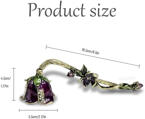 Vintage Candle Snuffer with Long Handle Purple