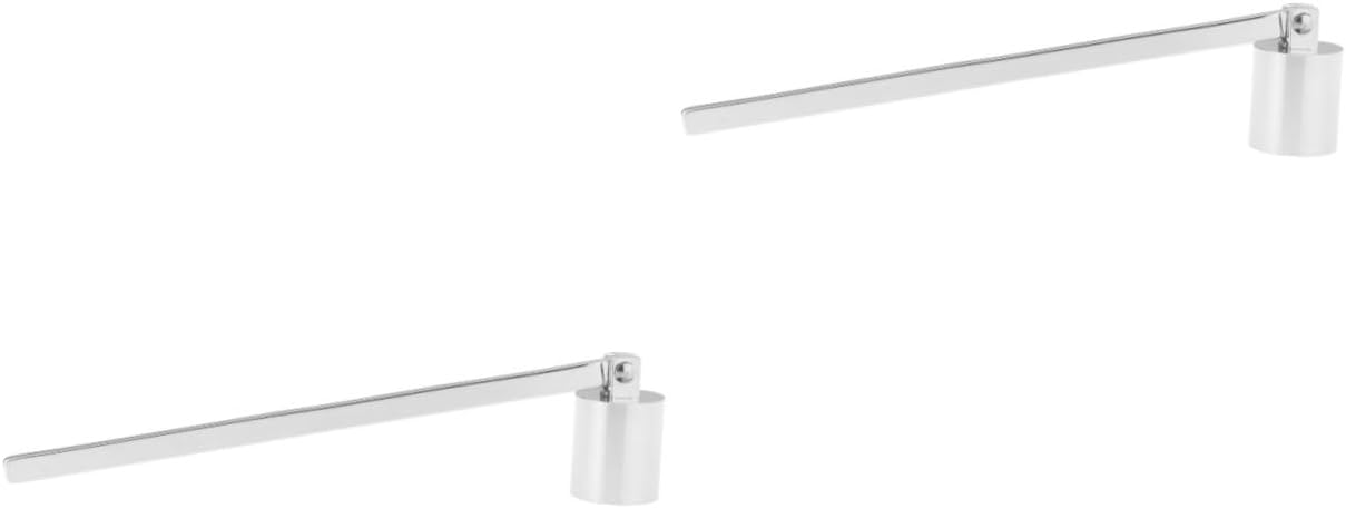 2pcs Candle Extinguisher Stainless Steel Wick Snuffer for Safe Home Use