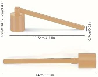3Pcs Gold Candle Snuffer with Shaped Design