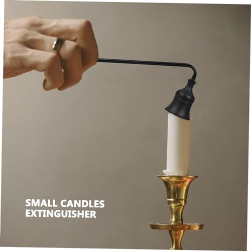 1pc Candle Snuffer Tool with Long Handle Black Design