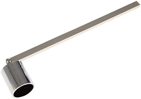 MUXSAM Candle Snuffer with Long Handle and Silver Finish