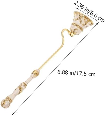 GUDVES Candle Snuffer Decorative Metal Tool - White