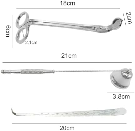 Set of 3 Candle Accessories - Snuffer Trimmer and Dipper