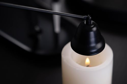 Gold Candle Snuffer with Long Handle and Polished Finish