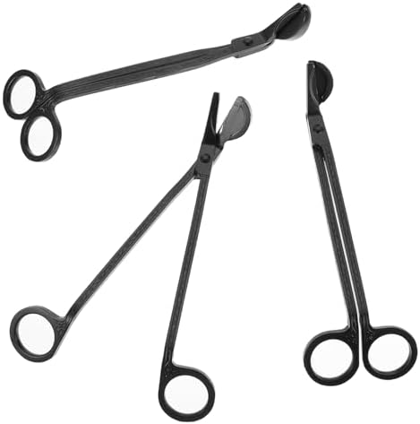 3pcs Stainless Steel Wick Trimmers for Candle Maintenance and Safety