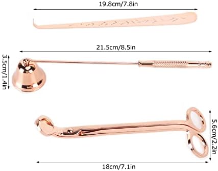 Rose Gold Candle Wick Trimmer Set 3pcs