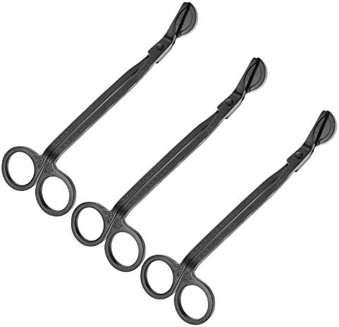 3pcs Stainless Steel Candle Wick Trimmers for Soot Reduction