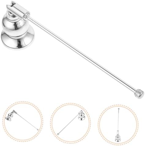 STOBAZA 2pcs Portable Candle Snuffer with Long Handle and Bell Design