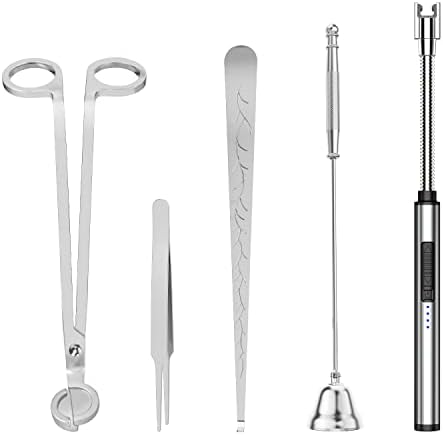 5 in 1 Candle Accessory Set with Electric Lighter
