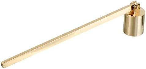 Zerodeko Candle Snuffer Golden Stainless Steel Wick Extinguisher with Long Handle