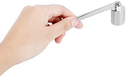 Cyrank Silver Candle Snuffer with Long Handle