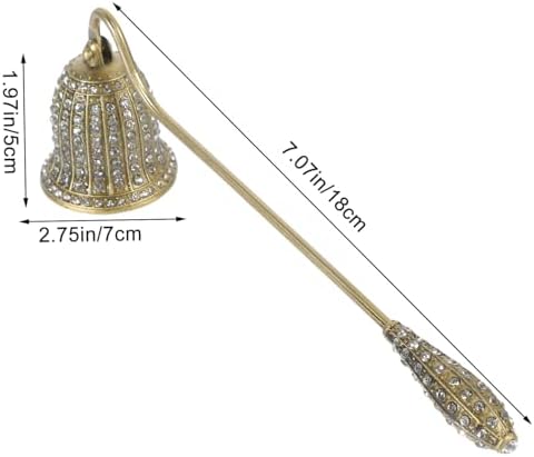 Unique Vintage Candle Snuffer with Rhinestone Inlay
