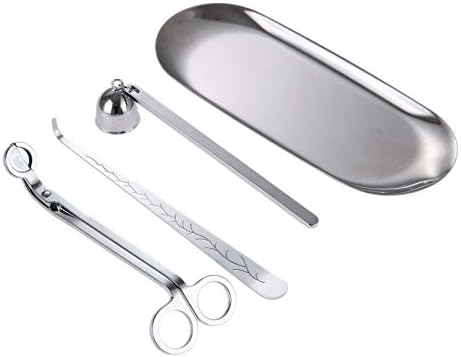 MUXSAM 4 in 1 Candle Care Accessory Set with Storage Tray
