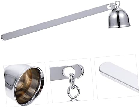 Luxshiny Long Handle Candle Snuffer Stainless Steel Wick Cover