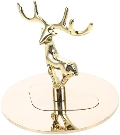 Elegant Stainless Steel Candle Snuffer with Golden Elk Design