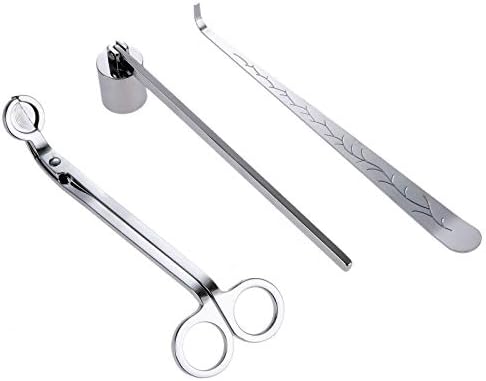 MUXSAM 3 in 1 Candle Accessory Set - Silver